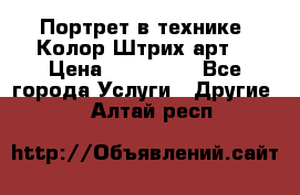 Портрет в технике “Колор-Штрих-арт“ › Цена ­ 250-350 - Все города Услуги » Другие   . Алтай респ.